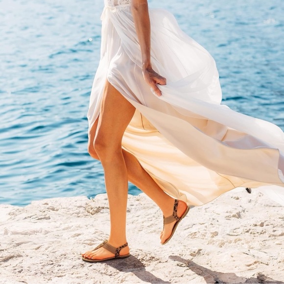 🪷 NWOB Dream Pairs Leopard Print Elastic T-Strap Sandals Size 9 - Picture 5 of 8